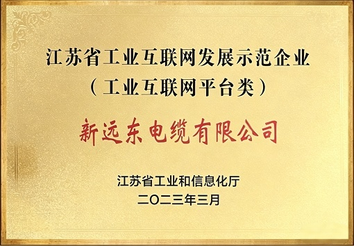 江蘇省工業(yè)互聯(lián)網(wǎng)發(fā)展示范企業(yè)